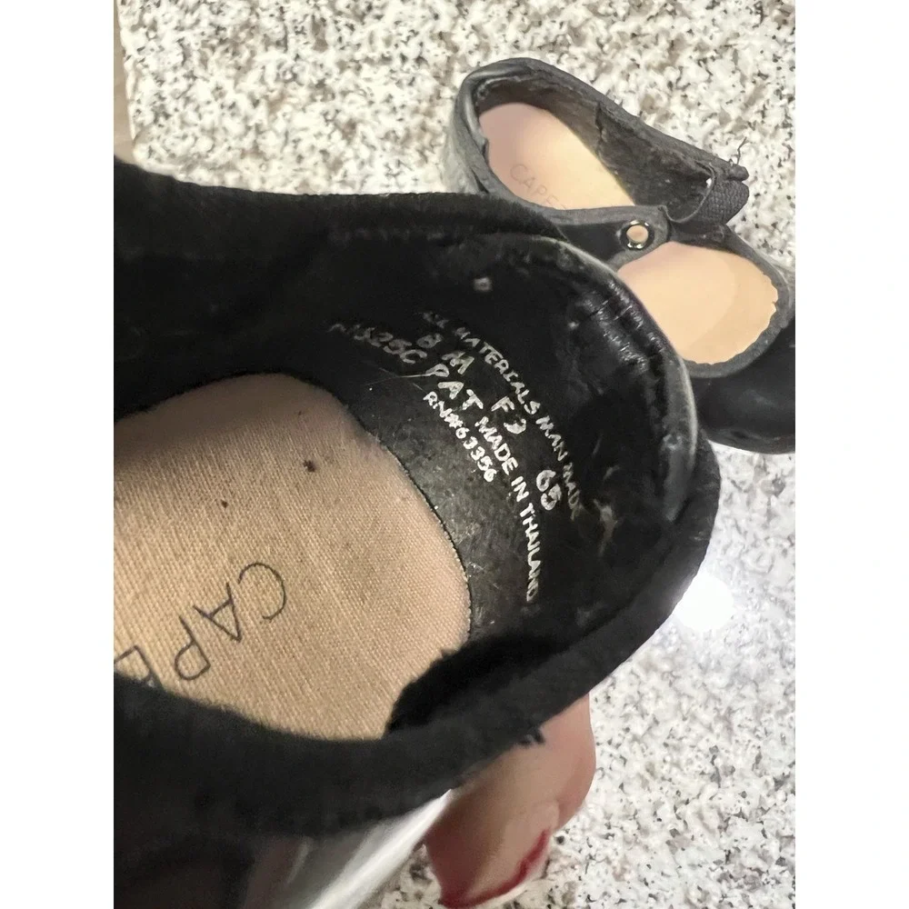 Capezio Tap Dance Shoes Girls Size 8M Black